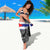 Cuba Flag Sarong Black with Red White Blue Patriotic Graphics and Cultural Doodle Design - Wonder Print Shop