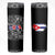 Cuba Flag Skinny Tumbler Black with Red White Blue Patriotic Graphics and Cultural Doodle Design - Wonder Print Shop