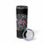 Cuba Flag Skinny Tumbler Black with Red White Blue Patriotic Graphics and Cultural Doodle Design - Wonder Print Shop