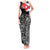 Cuba Flag Tank Maxi Dress Black with Red White Blue Patriotic Graphics and Cultural Doodle Design - Wonder Print Shop