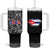 Cuba Flag Tumbler With Handle Black with Red White Blue Patriotic Graphics and Cultural Doodle Design - Wonder Print Shop