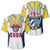 Cuba Coat of Arms Baseball Jersey Colorful Cuban Flag Shield with Red Yellow Blue Patriotic Design - Wonder Print Shop
