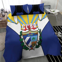 Cuba Coat of Arms Bedding Set Colorful Cuban Flag Shield with Red Yellow Blue Patriotic Design - Wonder Print Shop
