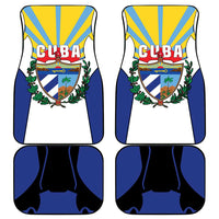 Cuba Coat of Arms Car Mats Colorful Cuban Flag Shield with Red Yellow Blue Patriotic Design - Wonder Print Shop