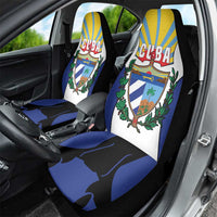 Cuba Coat of Arms Car Seat Cover Colorful Cuban Flag Shield with Red Yellow Blue Patriotic Design - Wonder Print Shop