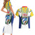 Cuba Coat of Arms Couples Matching Short Sleeve Bodycon Dress and Hawaiian Shirt Colorful Cuban Flag Shield with Red Yellow Blue Patriotic Design - Wonder Print Shop