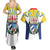 Cuba Coat of Arms Couples Matching Summer Maxi Dress and Hawaiian Shirt Colorful Cuban Flag Shield with Red Yellow Blue Patriotic Design - Wonder Print Shop