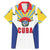Cuba Coat of Arms Family Matching Mermaid Dress and Hawaiian Shirt Colorful Cuban Flag Shield with Red Yellow Blue Patriotic Design - Wonder Print Shop