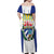 Cuba Coat of Arms Family Matching Off Shoulder Maxi Dress and Hawaiian Shirt Colorful Cuban Flag Shield with Red Yellow Blue Patriotic Design - Wonder Print Shop