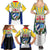 Cuba Coat of Arms Family Matching Summer Maxi Dress and Hawaiian Shirt Colorful Cuban Flag Shield with Red Yellow Blue Patriotic Design - Wonder Print Shop