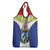 Cuba Coat of Arms Grocery Bag Colorful Cuban Flag Shield with Red Yellow Blue Patriotic Design - Wonder Print Shop