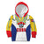 Cuba Coat of Arms Kid Hoodie Colorful Cuban Flag Shield with Red Yellow Blue Patriotic Design - Wonder Print Shop