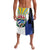 Cuba Coat of Arms Lavalava Colorful Cuban Flag Shield with Red Yellow Blue Patriotic Design - Wonder Print Shop