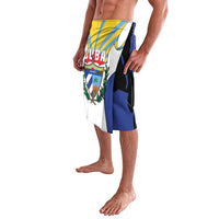 Cuba Coat of Arms Lavalava Colorful Cuban Flag Shield with Red Yellow Blue Patriotic Design - Wonder Print Shop