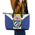 Cuba Coat of Arms Leather Tote Bag Colorful Cuban Flag Shield with Red Yellow Blue Patriotic Design - Wonder Print Shop