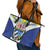 Cuba Coat of Arms Leather Tote Bag Colorful Cuban Flag Shield with Red Yellow Blue Patriotic Design - Wonder Print Shop