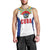 Cuba Coat of Arms Men Tank Top Colorful Cuban Flag Shield with Red Yellow Blue Patriotic Design - Wonder Print Shop