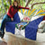 Cuba Coat of Arms Quilt Colorful Cuban Flag Shield with Red Yellow Blue Patriotic Design - Wonder Print Shop