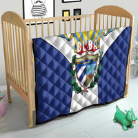 Cuba Coat of Arms Quilt Colorful Cuban Flag Shield with Red Yellow Blue Patriotic Design - Wonder Print Shop