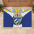 Cuba Coat of Arms Rubber Doormat Colorful Cuban Flag Shield with Red Yellow Blue Patriotic Design - Wonder Print Shop