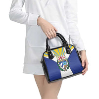 Cuba Coat of Arms Shoulder Handbag Colorful Cuban Flag Shield with Red Yellow Blue Patriotic Design - Wonder Print Shop