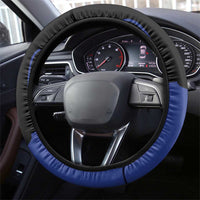 Cuba Coat of Arms Steering Wheel Cover Colorful Cuban Flag Shield with Red Yellow Blue Patriotic Design - Wonder Print Shop