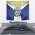 Cuba Coat of Arms Tapestry Colorful Cuban Flag Shield with Red Yellow Blue Patriotic Design - Wonder Print Shop