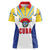 Cuba Coat of Arms Women Polo Shirt Colorful Cuban Flag Shield with Red Yellow Blue Patriotic Design - Wonder Print Shop