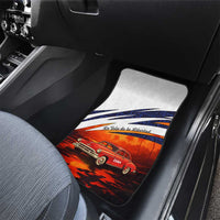 Cuba Classic Car Car Mats La Isla de la Libertad Red Vintage Auto with Cuban Flag Design - Wonder Print Shop