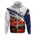 Cuba Classic Car Hoodie La Isla de la Libertad Red Vintage Auto with Cuban Flag Design - Wonder Print Shop