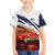Cuba Classic Car Kid Hawaiian Shirt La Isla de la Libertad Red Vintage Auto with Cuban Flag Design - Wonder Print Shop