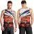 Cuba Classic Car Men Tank Top La Isla de la Libertad Red Vintage Auto with Cuban Flag Design - Wonder Print Shop