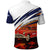 Cuba Classic Car Polo Shirt La Isla de la Libertad Red Vintage Auto with Cuban Flag Design - Wonder Print Shop