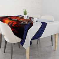 Cuba Classic Car Tablecloth La Isla de la Libertad Red Vintage Auto with Cuban Flag Design - Wonder Print Shop