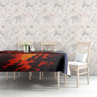 Cuba Classic Car Tablecloth La Isla de la Libertad Red Vintage Auto with Cuban Flag Design - Wonder Print Shop