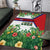 Cuba Floral Area Rug Tropical Flower Design with Cuban Flag and Cuba en Flor Script - Wonder Print Shop
