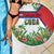 Cuba Floral Beach Blanket Tropical Flower Design with Cuban Flag and Cuba en Flor Script - Wonder Print Shop