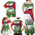 Cuba Floral Family Matching Off Shoulder Maxi Dress and Hawaiian Shirt Tropical Flower Design with Cuban Flag and Cuba en Flor Script - Wonder Print Shop