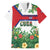 Cuba Floral Family Matching Short Sleeve Bodycon Dress and Hawaiian Shirt Tropical Flower Design with Cuban Flag and Cuba en Flor Script - Wonder Print Shop