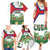 Cuba Floral Family Matching Summer Maxi Dress and Hawaiian Shirt Tropical Flower Design with Cuban Flag and Cuba en Flor Script - Wonder Print Shop