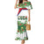 Cuba Floral Mermaid Dress Tropical Flower Design with Cuban Flag and Cuba en Flor Script - Wonder Print Shop