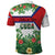 Cuba Floral Polo Shirt Tropical Flower Design with Cuban Flag and Cuba en Flor Script - Wonder Print Shop