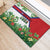 Cuba Floral Rubber Doormat Tropical Flower Design with Cuban Flag and Cuba en Flor Script - Wonder Print Shop