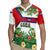 Cuba Floral Rugby Jersey Tropical Flower Design with Cuban Flag and Cuba en Flor Script - Wonder Print Shop