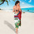 Cuba Floral Sarong Tropical Flower Design with Cuban Flag and Cuba en Flor Script - Wonder Print Shop