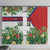 Cuba Floral Window Curtain Tropical Flower Design with Cuban Flag and Cuba en Flor Script - Wonder Print Shop