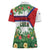 Cuba Floral Women Polo Shirt Tropical Flower Design with Cuban Flag and Cuba en Flor Script - Wonder Print Shop