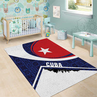 Cuba Flag Area Rug Red White and Blue Design with Cuban Star and Havana City Skyline - Wonder Print Shop