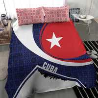 Cuba Flag Bedding Set Red White and Blue Design with Cuban Star and Havana City Skyline - Wonder Print Shop