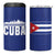 Cuba Flag 4 in 1 Can Cooler Tumbler Red White and Blue Design with Cuban Star and Havana City Skyline - Wonder Print Shop